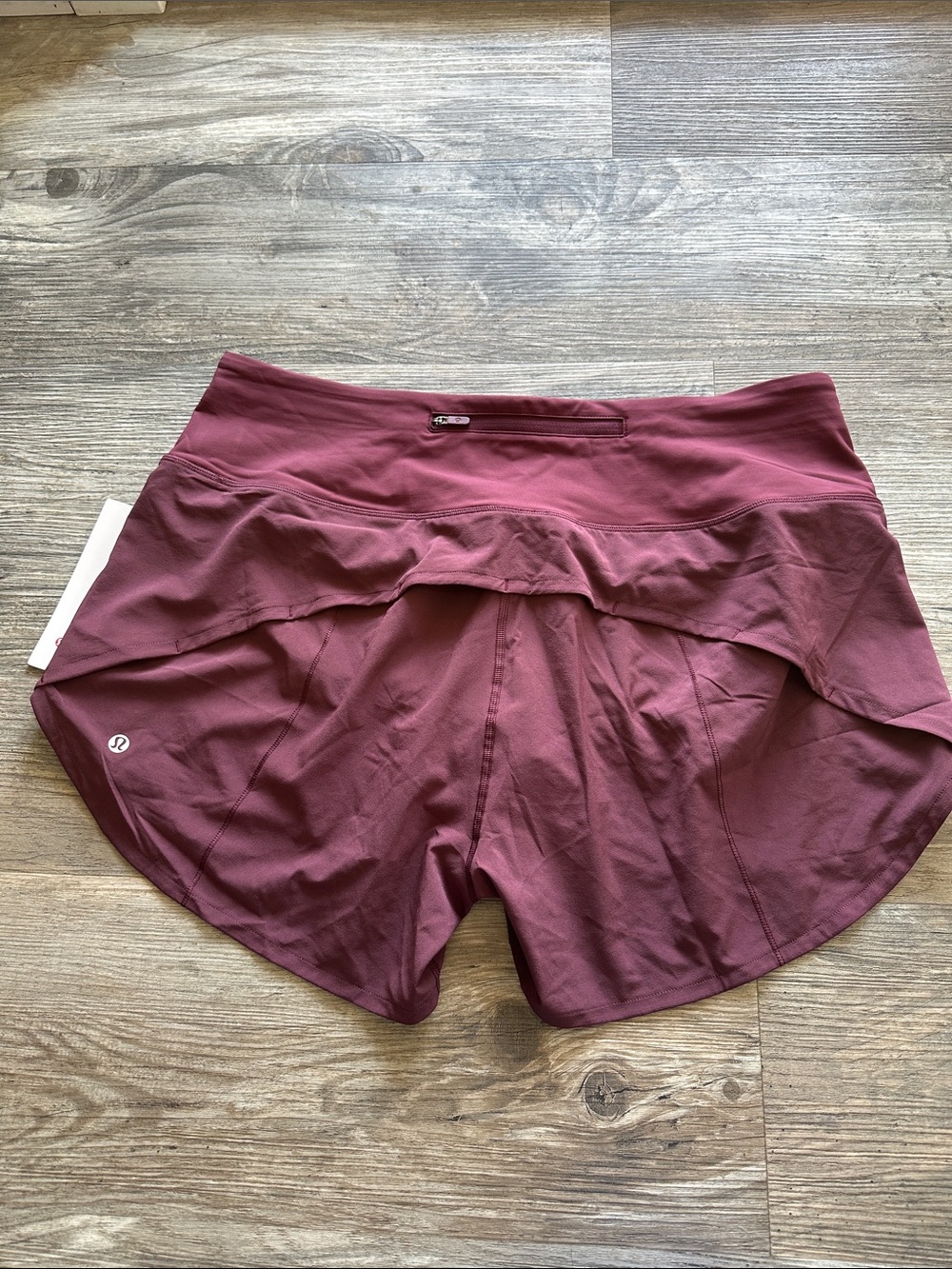 NEW with tags! Lululemon Speed Up High-Rise Lined Short 4" Garnet Sz 14 - Picture 4 of 7